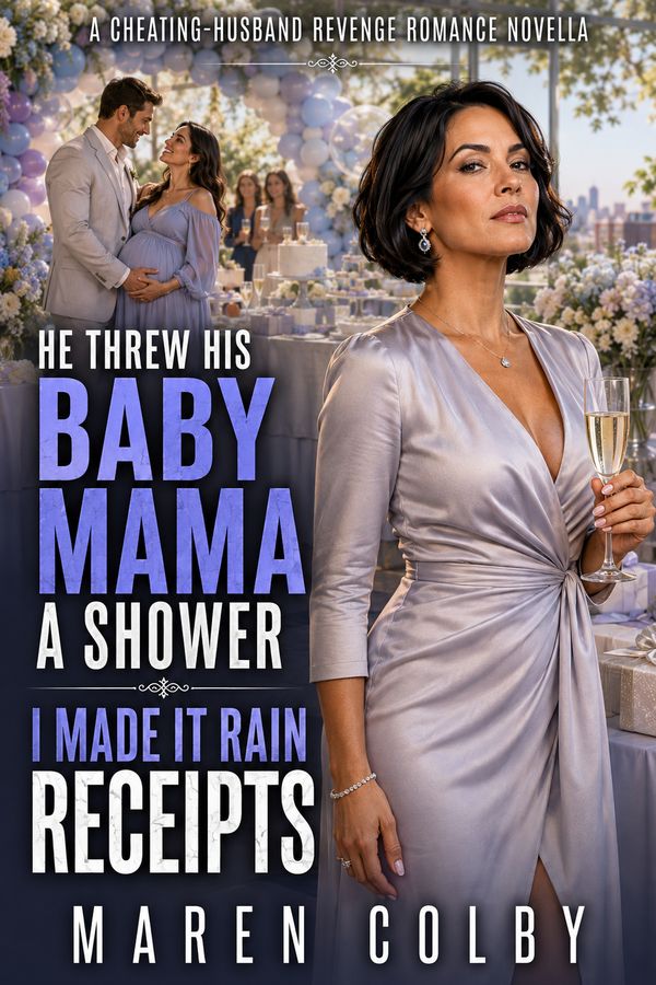 Book cover: He Threw His Baby Mama a Shower, I Made It Rain Receipts by Maren Colby